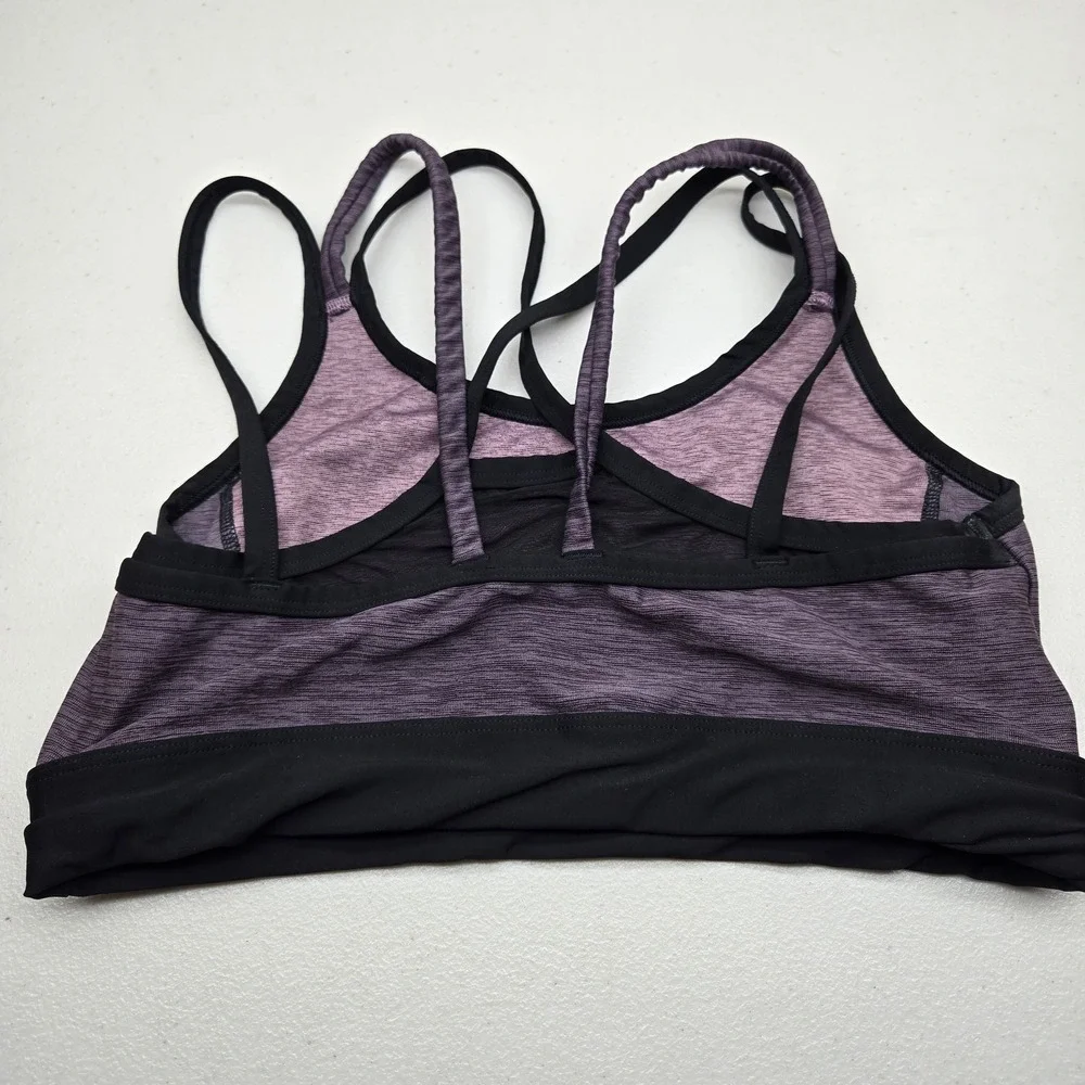 PINK Women Sports Bra‎ Medium Purple Geometric ULTIMATE Pullover